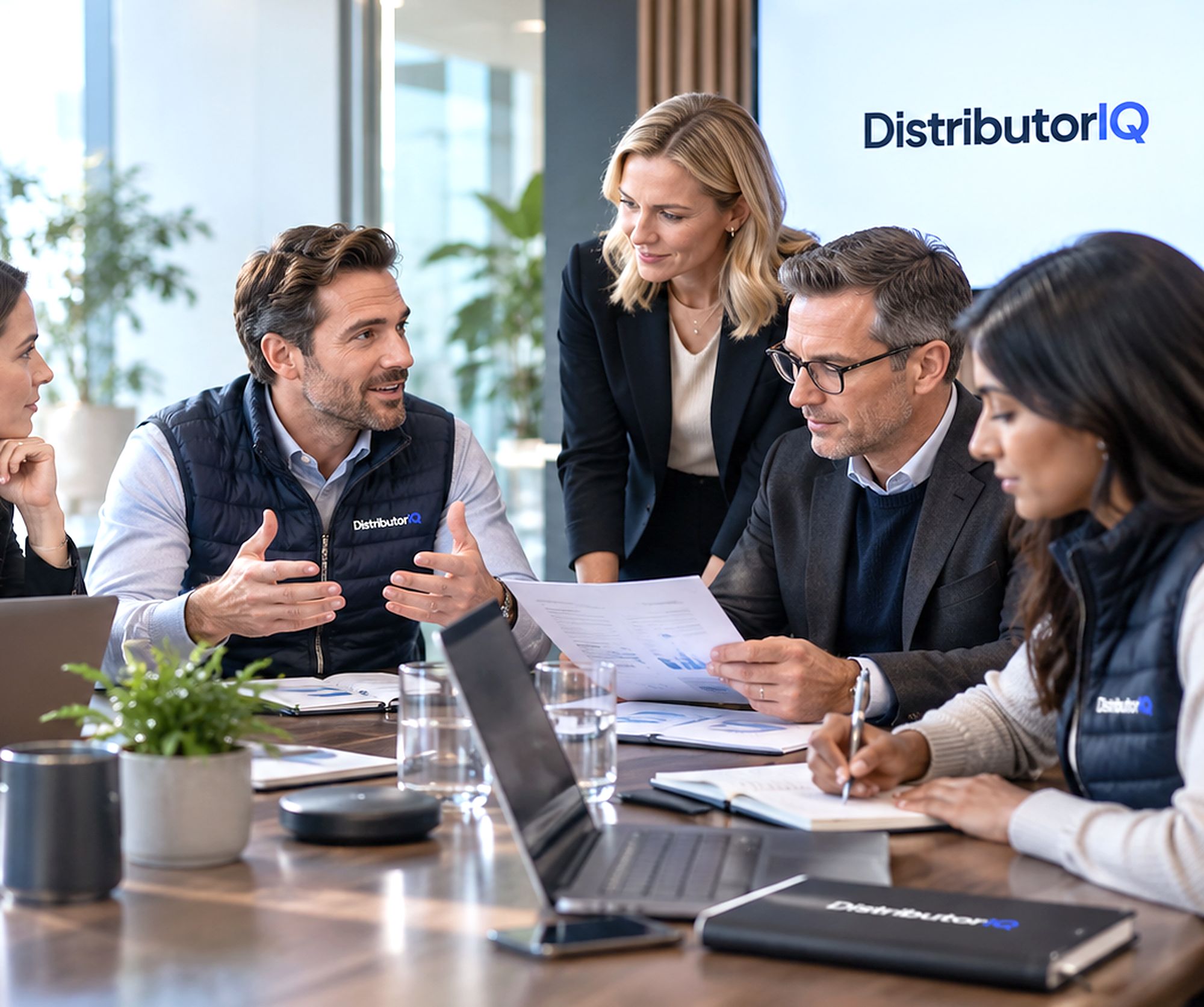 DistributorIQ consultants working through a market shortlist